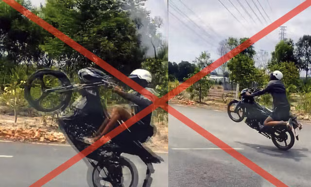 Tịch thu xe, xử lý nhiều quái xế lạng lách, 'bốc đầu' ở Đồng Nai