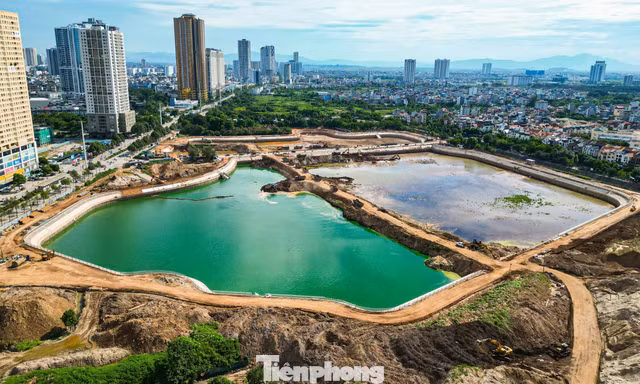 Diện mạo 2 hồ điều hòa chống ngập phía Tây Hà Nội trước ngày về đích 