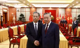Tổng Bí thư Tô Lâm tiếp Ủy viên trưởng Nhân đại toàn quốc Trung Quốc