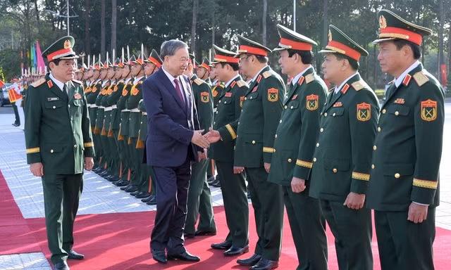 Tổng Bí thư Tô Lâm dự Lễ kỷ niệm 80 năm Ngày truyền thống Quân khu 9