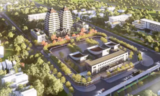 Hiện trạng khu đất làm nhà tang lễ với 2 tòa tháp giữa trung tâm Hà Nội