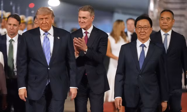 Tổng thống Mỹ Donald Trump được chào đón nồng nhiệt tại Bắc Kinh
