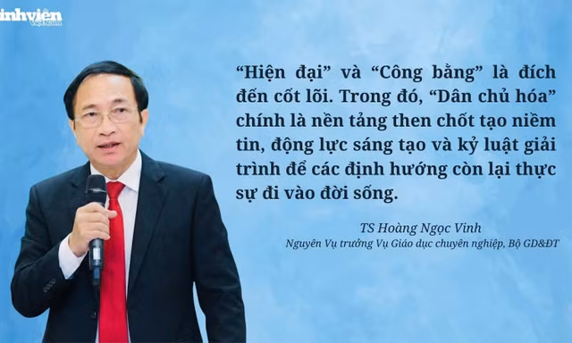 Dân chủ hoá là chìa khoá kéo cả hệ thống giáo dục đi lên