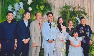 Sao Việt dự đám cưới Đạt G - Cindy Lư: Tiến Luật hóa "ông sui", Song Luân “xin vía” 