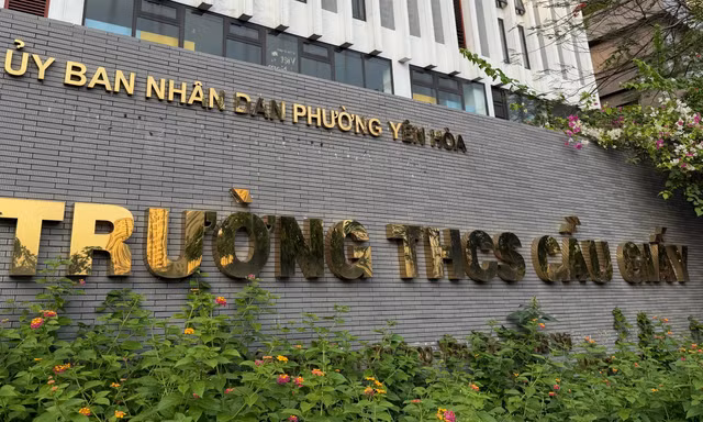 Trường THCS Cầu Giấy, một trong những trường chất lượng cao của Hà Nội.
