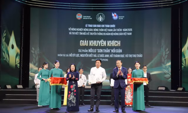Báo Tiền Phong đoạt giải báo chí toàn quốc về nông nghiệp, nông dân, nông thôn