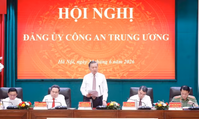Tổng Bí thư, Chủ tịch nước phát biểu chỉ đạo tại Hội nghị Đảng ủy Công an Trung ương