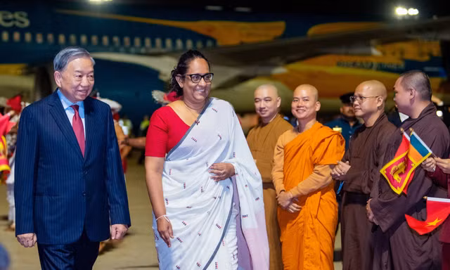 Tổng Bí thư, Chủ tịch nước Tô Lâm bắt đầu thăm cấp Nhà nước tới Sri Lanka