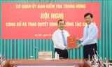 Bộ Chính trị chuẩn y nhân sự Phó Chủ nhiệm Uỷ ban Kiểm tra Trung ương