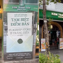 Cửa hàng kem ở số 35 Tràng Tiền sắp đóng cửa, cửa hàng Kem Tràng Tiền mới đã hoạt động