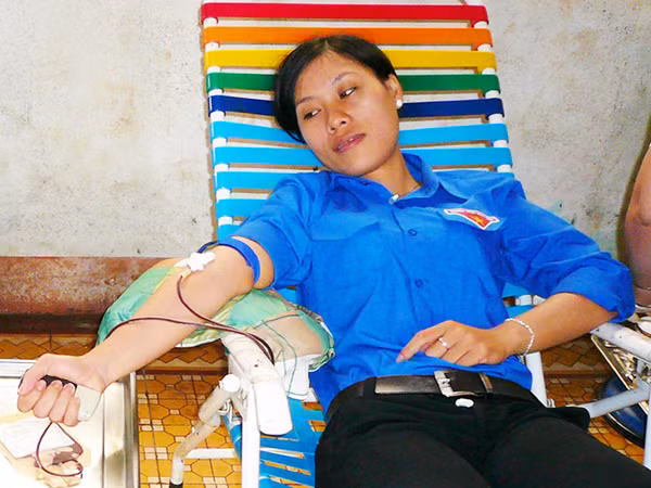 Trinh luôn sẵn sàng hiến máu mà không nhận món quà hậu tạ từ người cần máu