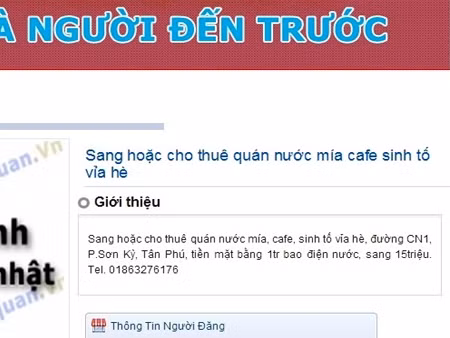 Bỏ chục triệu mua suất vỉa hè bán bán trà đá