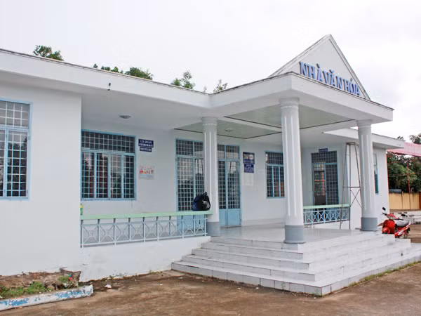 Nhà văn hóa xã Tân Tiến thường đóng cửa. Ảnh: Thanh Chương