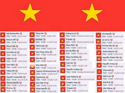 Treo cờ Tổ quốc trên Facebook