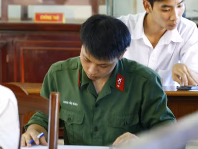 Hàng nghìn chỉ tiêu vào bốn trường khối quân đội