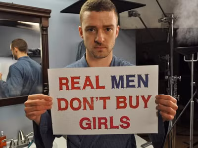 Ca sĩ Justin Timberlake trong chiến dịch ở Mỹ chống lại nạn biến trẻ em thành nô lệ tình dục