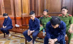 3 bị cáo tại phiên tòa.