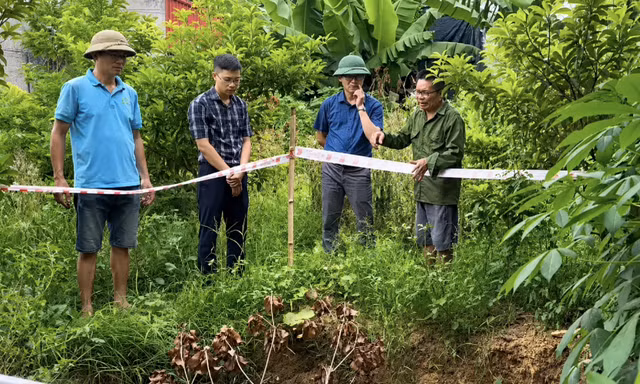 Xuất hiện hố ‘tử thần’ ở Ninh Bình, khuyến cáo người dân sơ tán