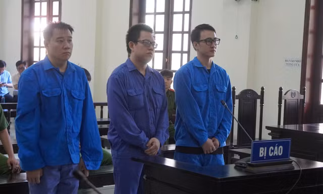 3 bị cáo tại phiên tòa.