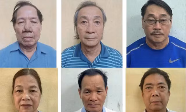 Các bị can trong vụ án.