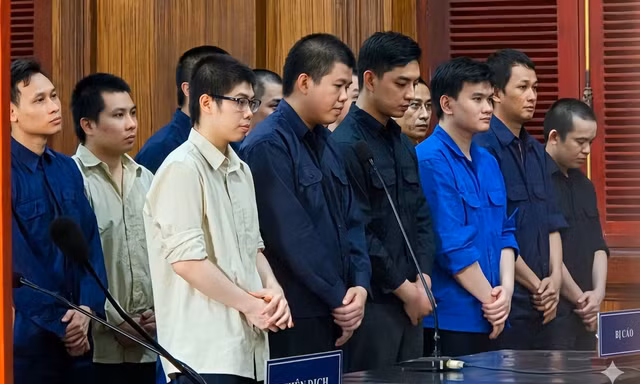 Các bị cáo trong vụ án