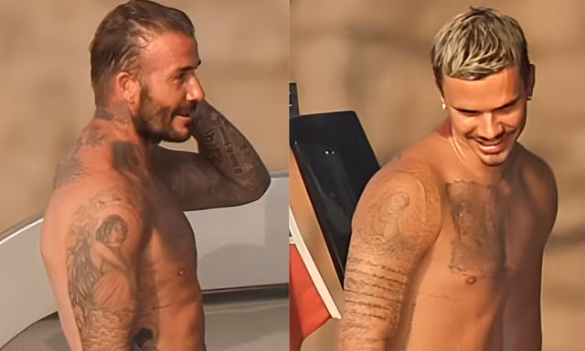 Cả nhà Beckham lại gây chú ý sau World Cup