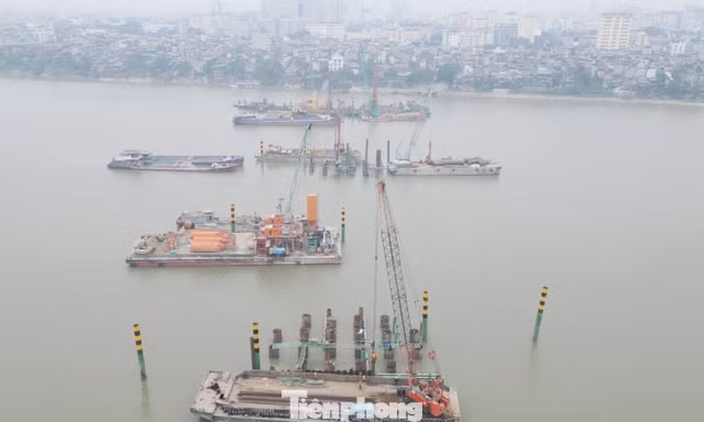 Nguyên nhân trụ vượt sông phía nội thành của dự án cầu Trần Hưng Đạo chưa thể thi công?