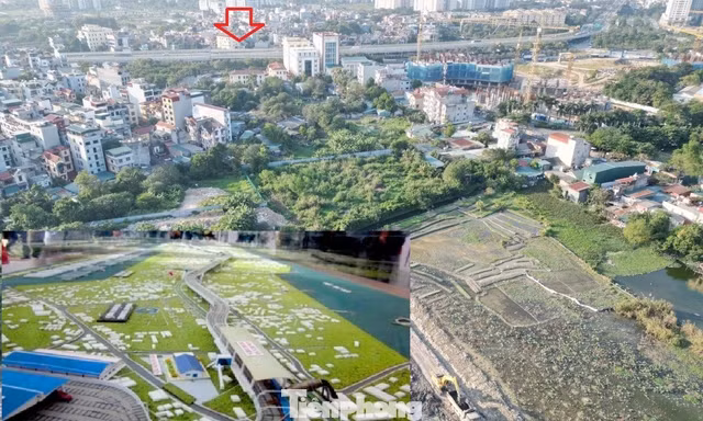 Hình hài khu depot tuyến metro Nam Thăng Long - Trần Hưng Đạo sau 1 tháng thi công