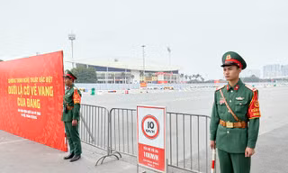 Bảo vệ nghiêm ngặt trận địa pháo hoa Mỹ Đình trước giờ khai hỏa