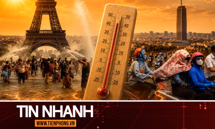 TIN NHANH: Chuyên gia phân tích về hiện tượng nắng nóng phá kỷ lục hơn 100 năm ở Pháp
