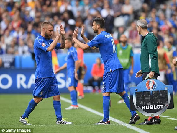 De Rossi (trái) dính chấn thương, còn Motta bị treo giò.