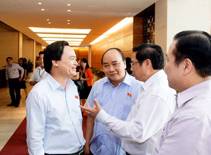 Hôm nay Quốc hội chất vấn Bộ trưởng GD&ĐT Phùng Xuân Nhạ. Ảnh Như Ý