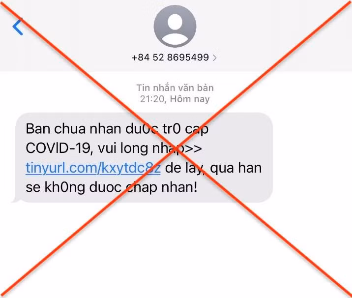 Tin nhắn mạo danh cơ quan BHXH với mục đích lừa đảo.