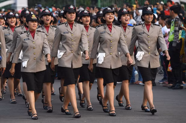 Nữ cảnh sát Indonesia. Ảnh minh họa
