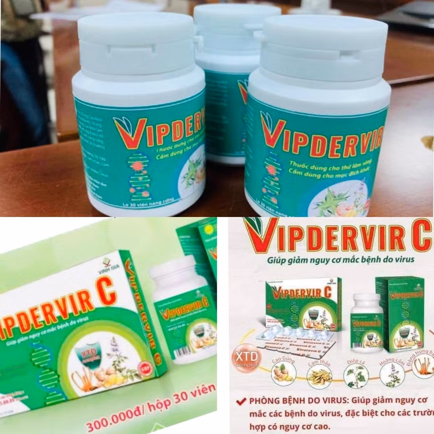 'Thuốc điều trị COVID-19' và thực phẩm chức năng VIPDERVIR C: Lập lờ đánh lận con đen