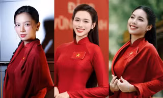Mẫu áo dài được Đỗ Thị Hà, Lê Hạ Anh và nhiều người đẹp chọn trong dịp Quốc khánh 