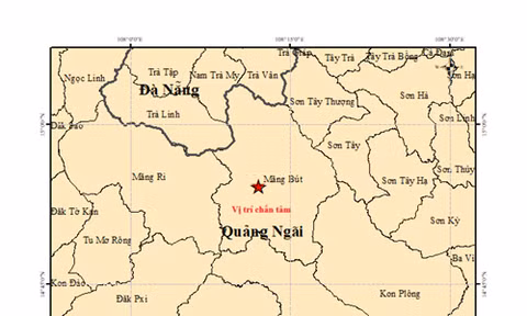 Quảng Ngãi xảy ra động đất liên tiếp vào mùng 5 Tết