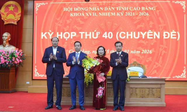 Bà Hà Nhật Lệ giữ chức Phó Chủ tịch UBND tỉnh Cao Bằng