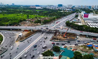 Đại công trường hầm chui Cổ Linh sau 7 tháng thi công