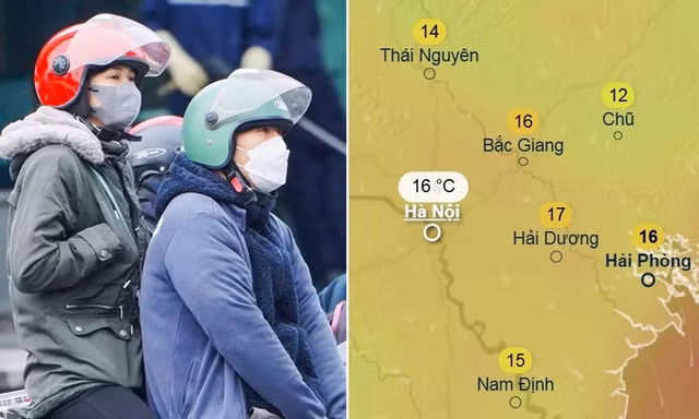 Hà Nội sắp có thời điểm rét nhất từ đầu mùa, nhiệt độ xuống mức bao nhiêu?