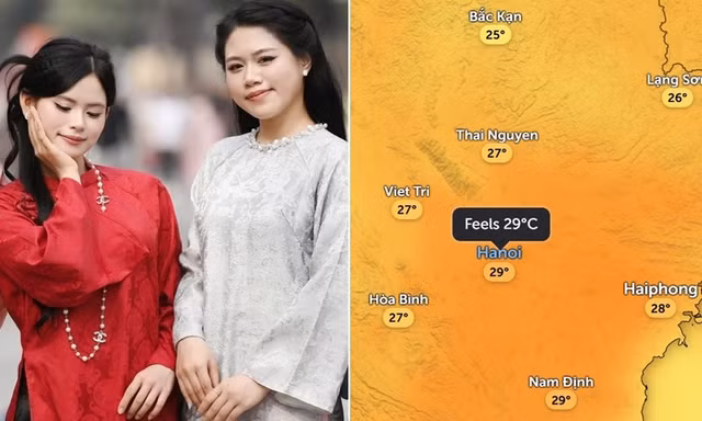 Ngày 29 Tết Hà Nội ấm gần 30 độ C, hôm nào có thể có mưa do không khí lạnh?