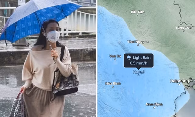 Ngày mai Hà Nội có mưa do hoàn lưu bão số 13 Kalmaegi, hôm nào mưa nhiều nhất?