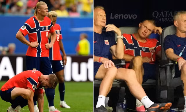 HLV Solbakken giải thích lý do thay Erling Haaland.