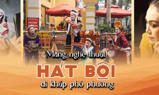 Mang nghệ thuật Hát Bội đi khắp phố phường