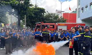 Trang bị kỹ năng phòng cháy, chữa cháy cho đoàn viên, sinh viên