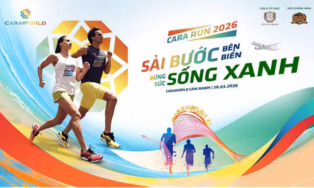CARA RUN 2026: Lan tỏa tinh thần sống khỏe, bừng sức sống xanh tại Cam Ranh