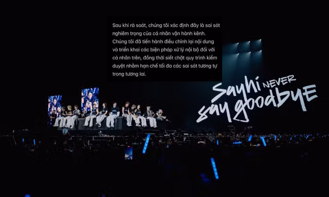 Ê-kíp Anh Trai "Say Hi" xin lỗi vì dùng ảnh concert Anh Trai Vượt Ngàn Chông Gai