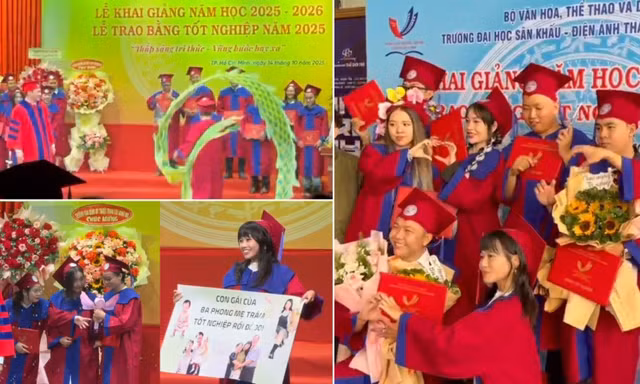 Sinh viên ĐH Sân khấu - Điện ảnh TP.HCM trổ tài đạo diễn lễ tốt nghiệp