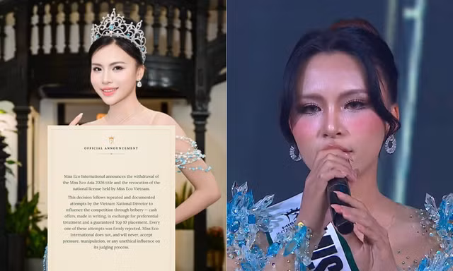 Thu Trúc bị tước danh hiệu giữa cáo buộc “mua” suất Top 10 Miss Eco International 2026