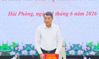 Thủ tướng Chính phủ Lê Minh Hưng chủ trì hội nghị tại Hải Phòng chiều 1/6.